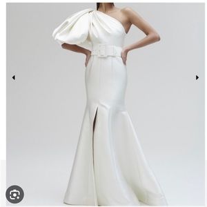 Solace London Adela zone-Shoulder Maxi Dress